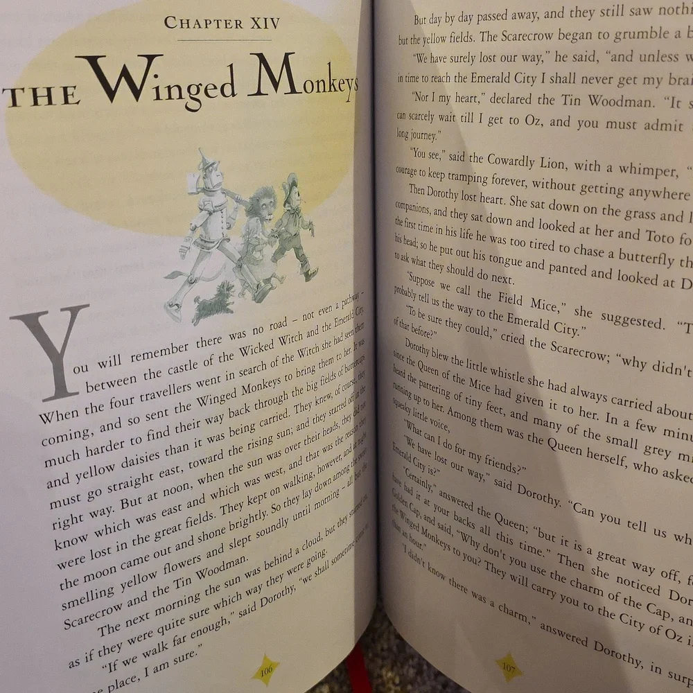 The Wonderful Wizard of Oz Centenary Edition Hardvover And Illustrated Book